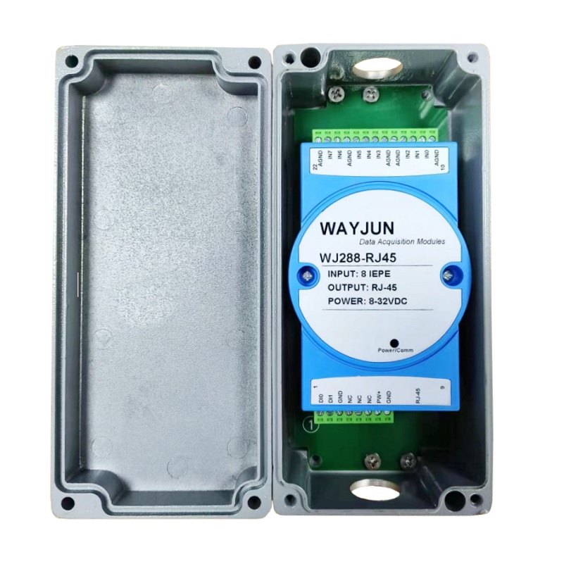 八通道IEPE振動傳感器數據高速同步網絡采集模塊 WJ288